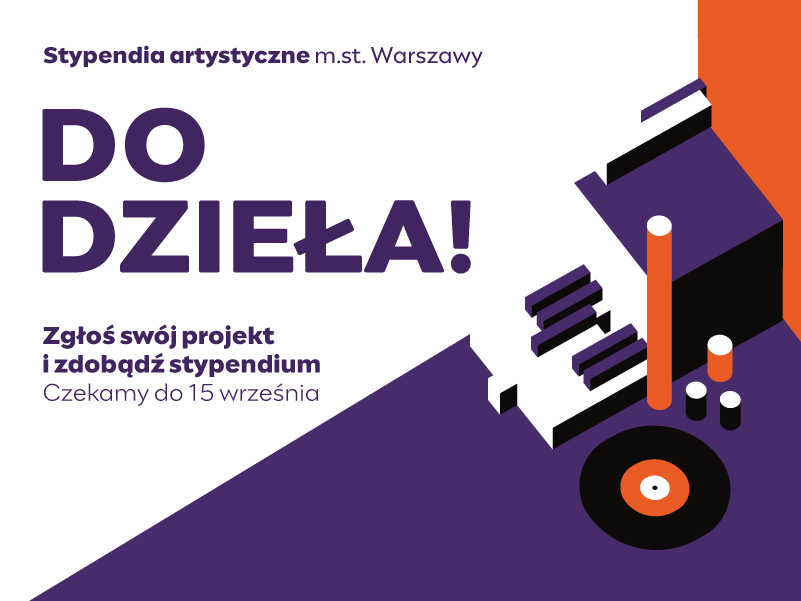 plakat zachęcający do zgłoszeń po stypęndium m.st.warszawa